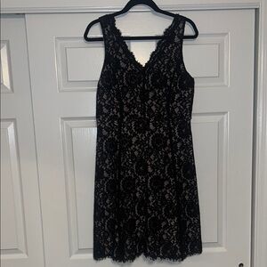 Loft Black Lace Dress, size 8